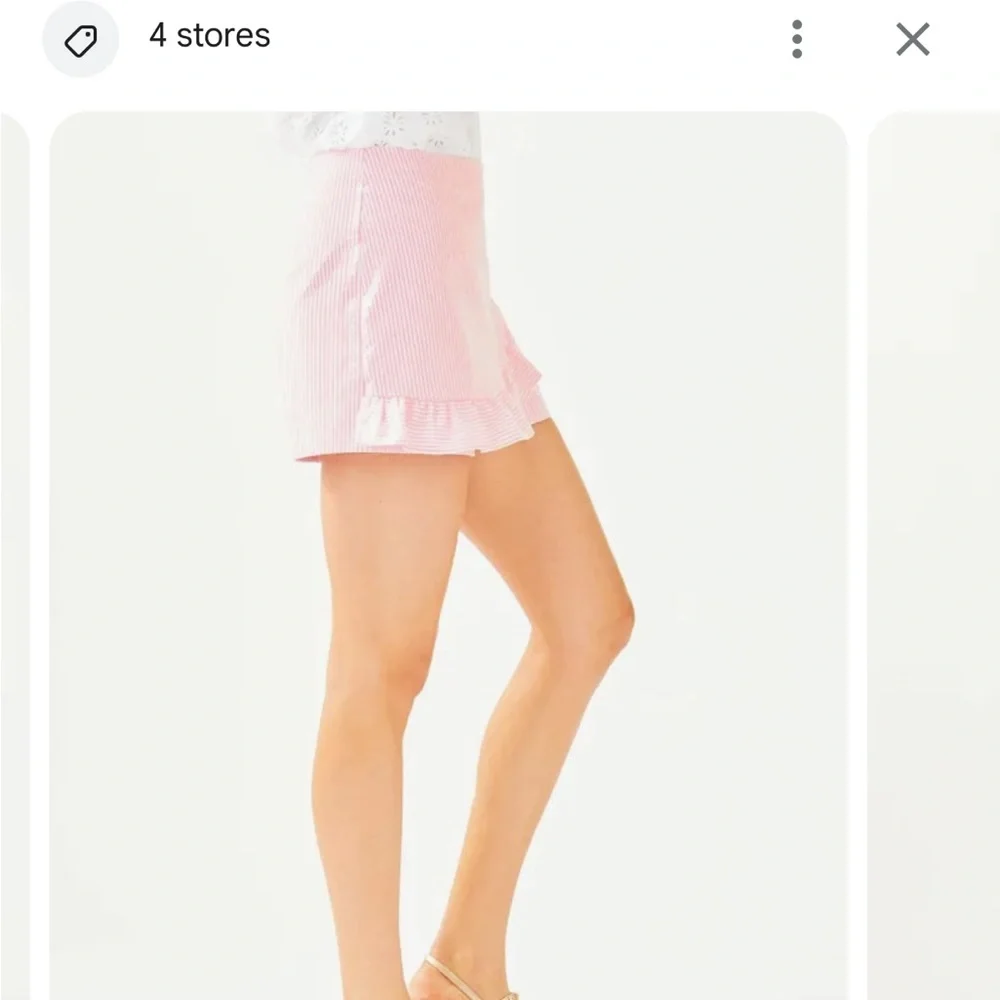 Lilly Pulitzer skort: Faye coral 12 - Picture 4 of 8